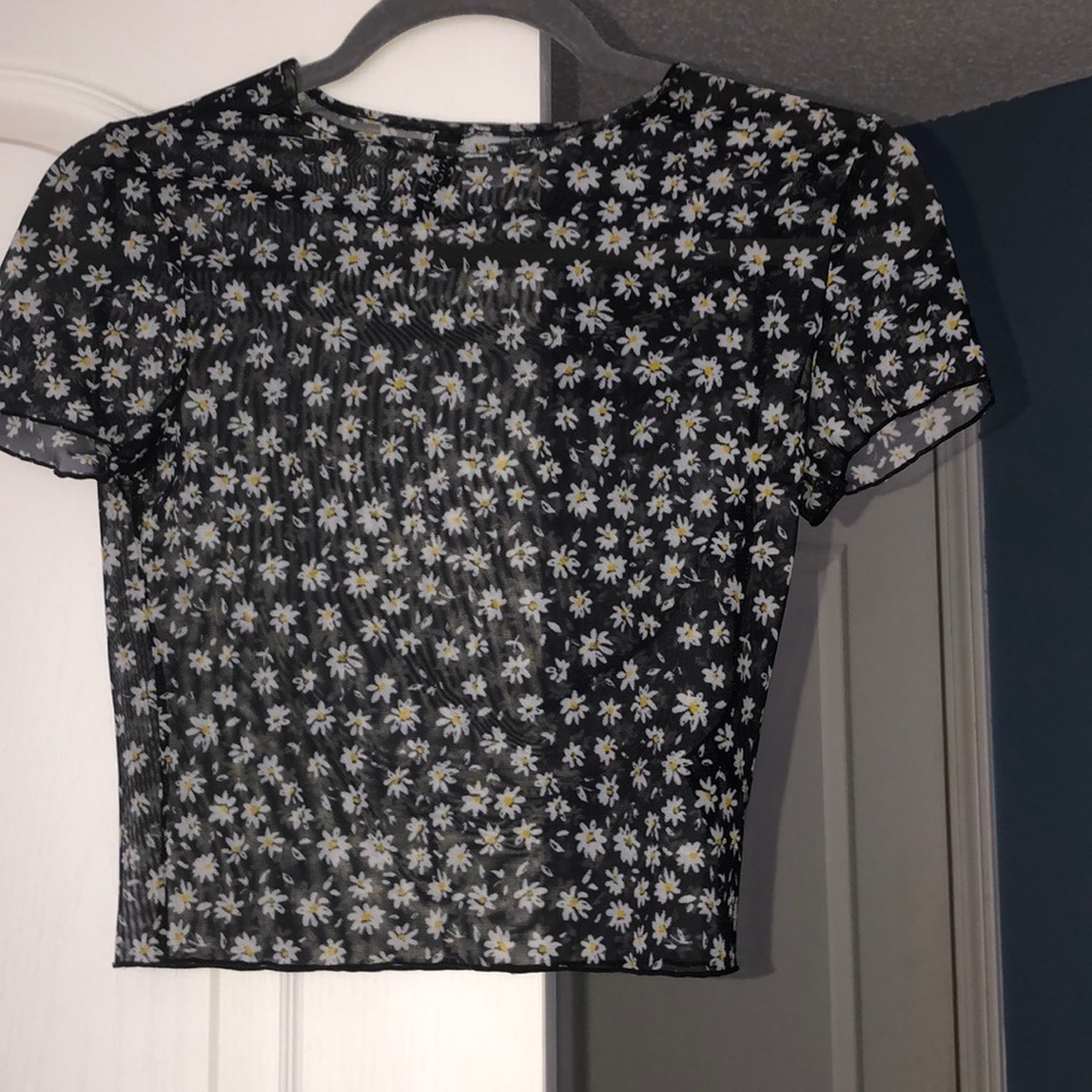 cute sheer h&m tee